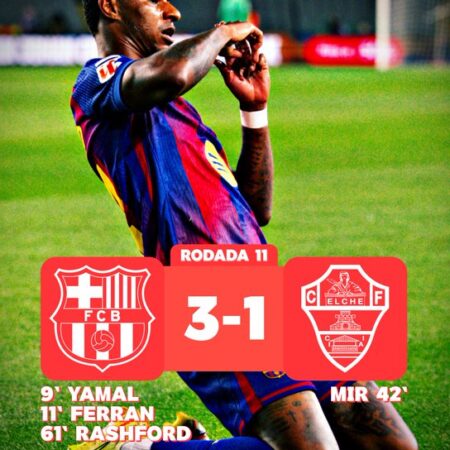 Barcelona vence o Elche e segue forte na disputa pela La Liga