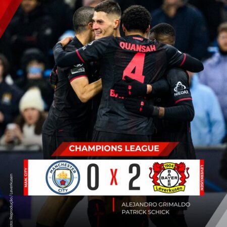 Leverkusen vence Manchester City e se destaca na Liga dos Campeões